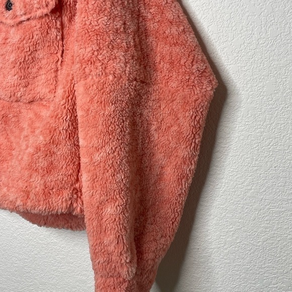 Free People jacket Teddy Swing  sz small pink - Picture 4 of 8
